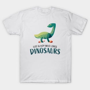 Just a boy who loves dinosaurs T-Shirt